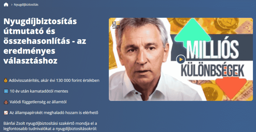 nyugdíjbiztosítás kiegészítők