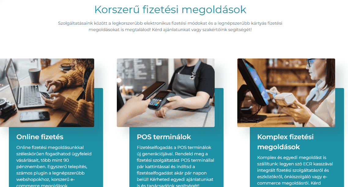 Fizetési módok a kereskedelemben